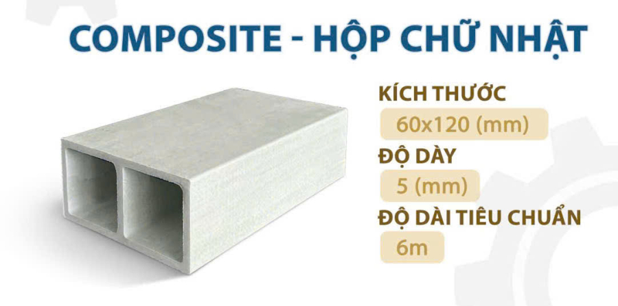 Hộp Nhựa Composite 60x120x5ly